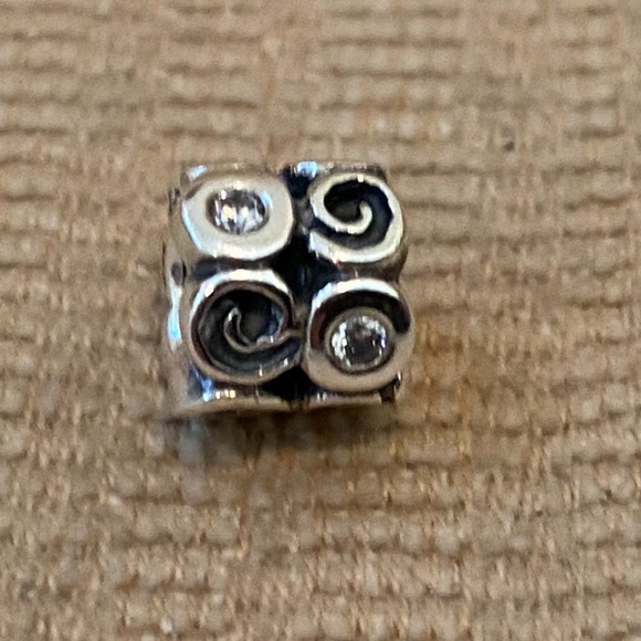Pandora Swirlies Cz Charm - Picture 12 of 13